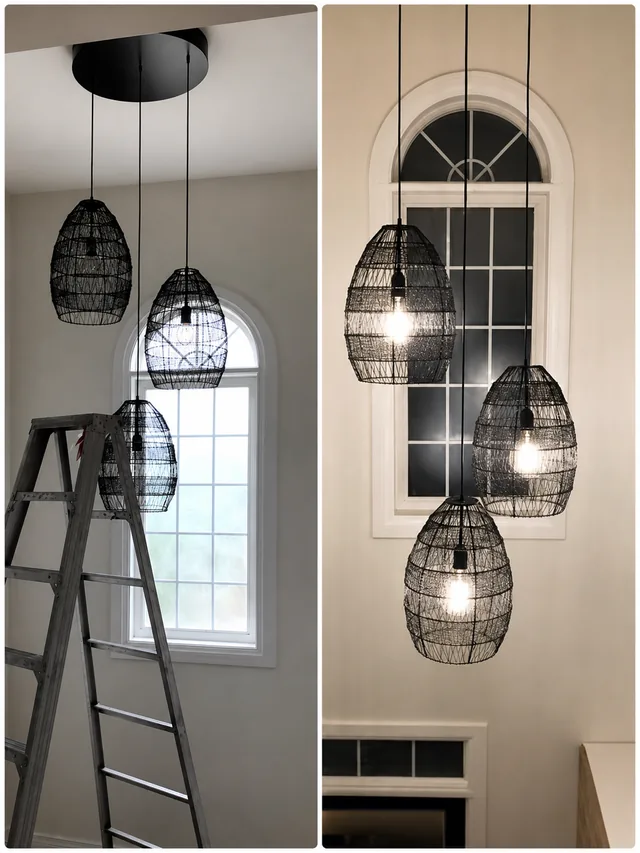 Decorative pendant lighting installation